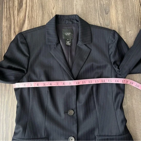 J.Crew Super 120s Wool Pinstripe 2-Button Blazer - Picture 15 of 16